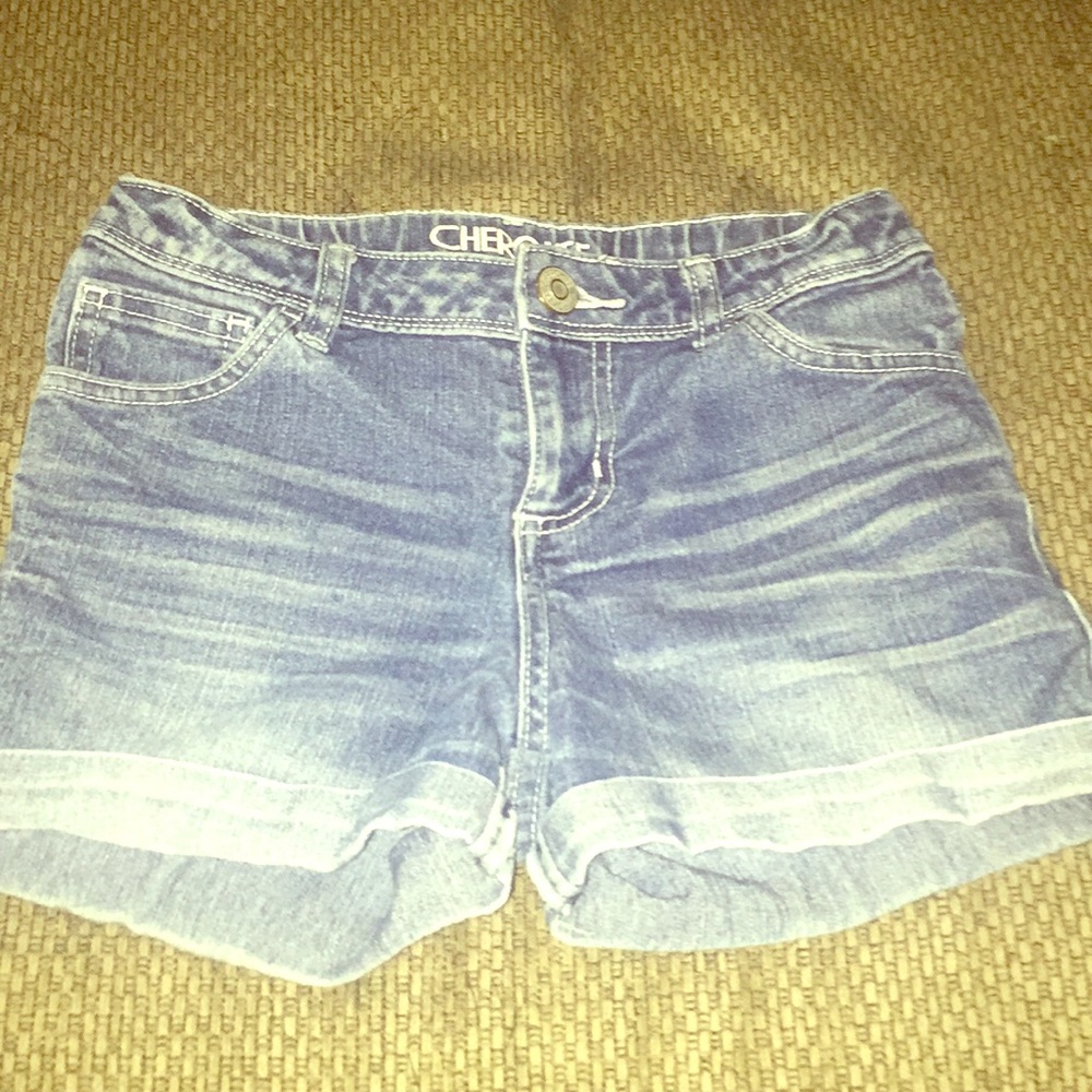denim shorts